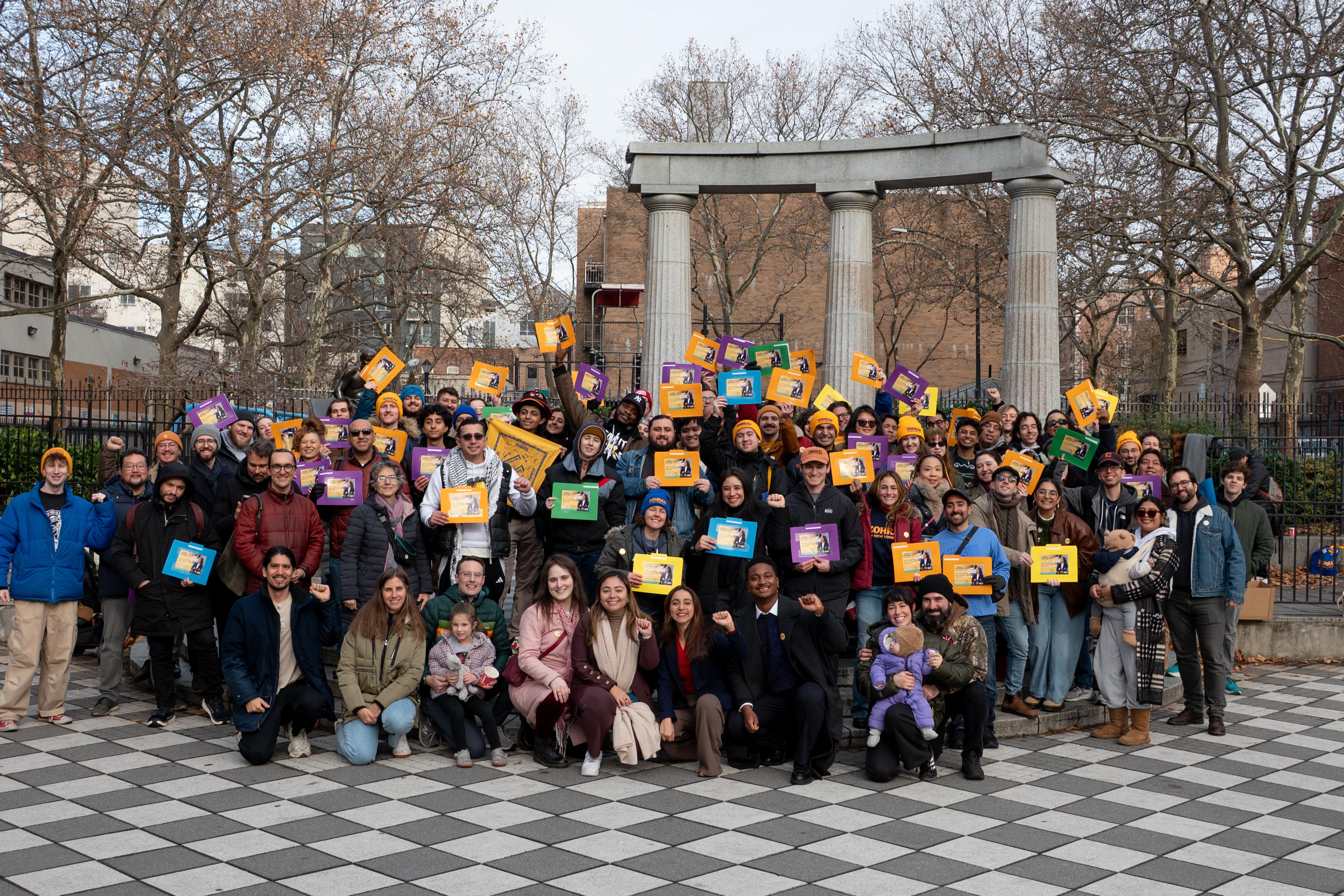 Diana Moreno campaign volunteers with supporters